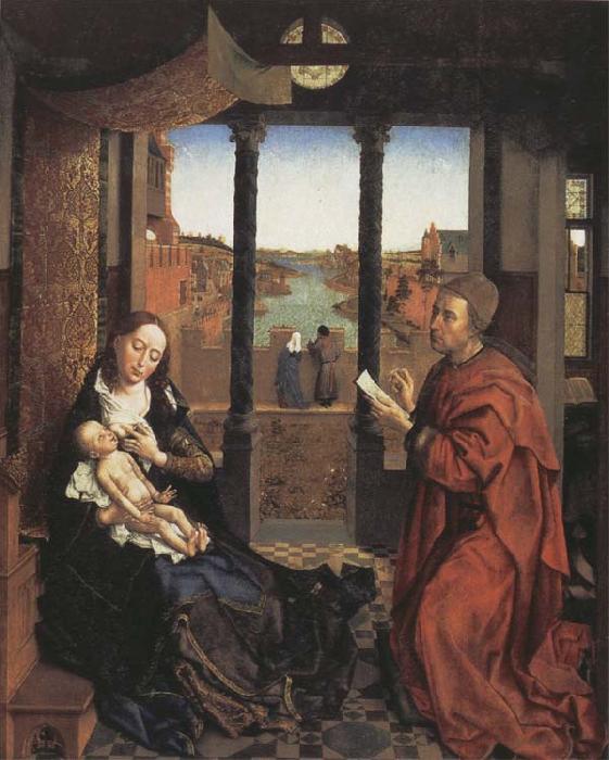 Roger Van Der Weyden Saint Luke Drawing the Virgin and Child Germany oil painting art